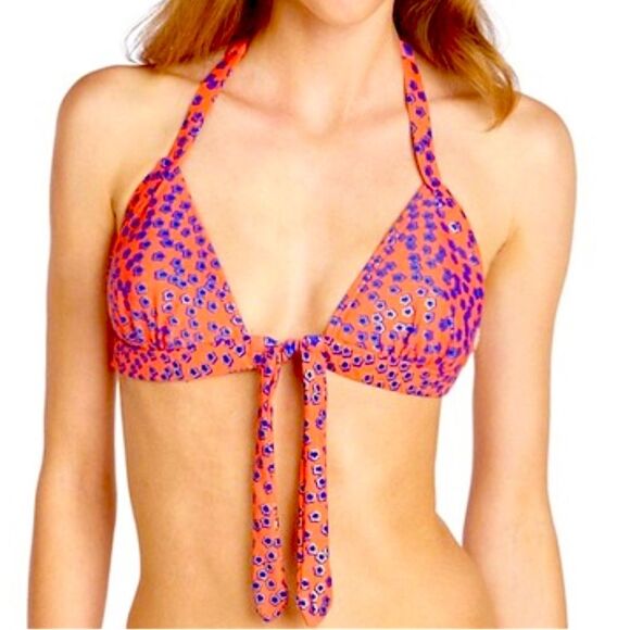 NWT French Connection Starry Night Triangle Bikini Top Size Medium - Picture 1 of 7